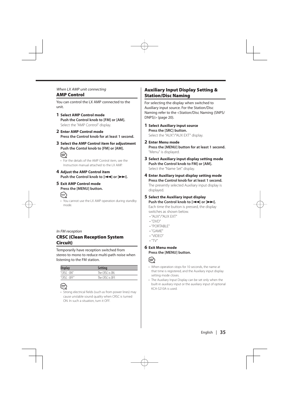 PhatNoise KDC-MP8029 User Manual | Page 35 / 50