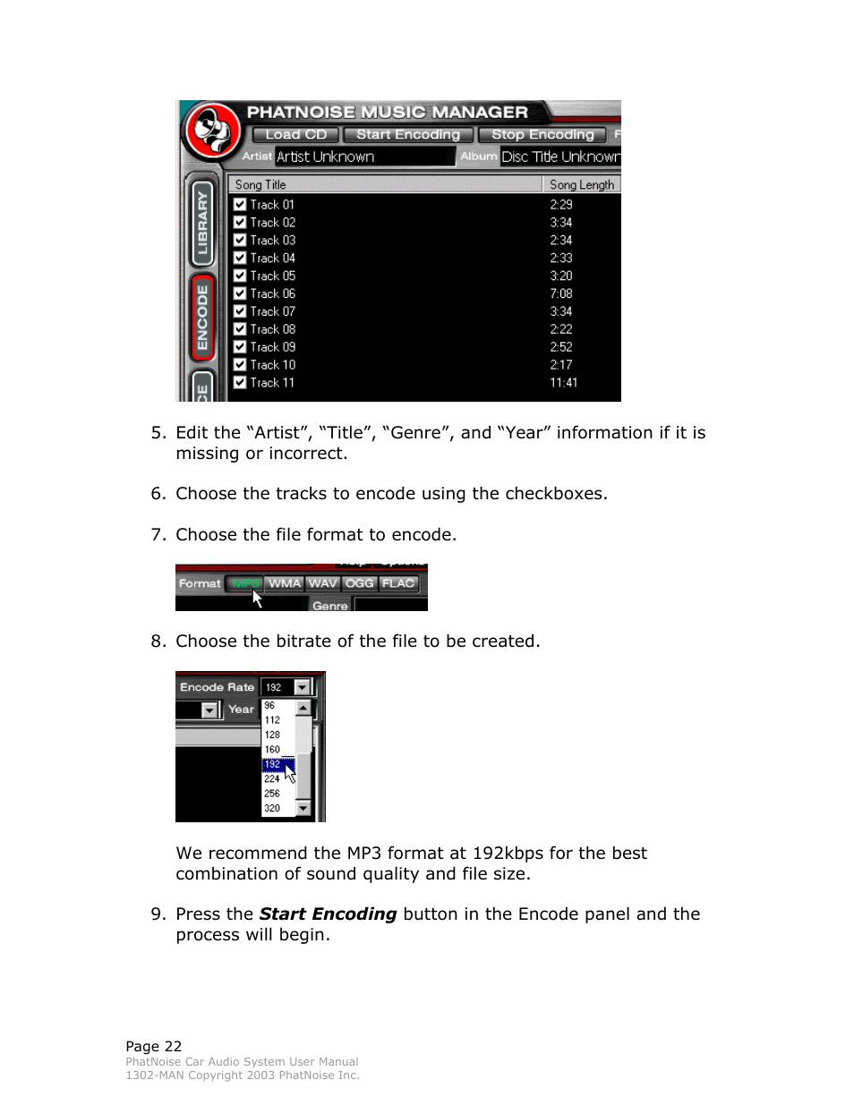 PhatNoise Car Audio System User Manual | Page 22 / 61