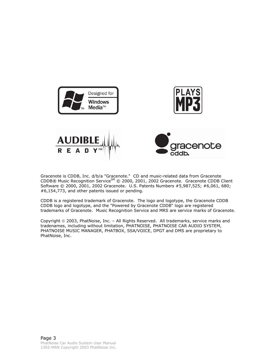 PhatNoise Car Audio System User Manual | Page 3 / 61