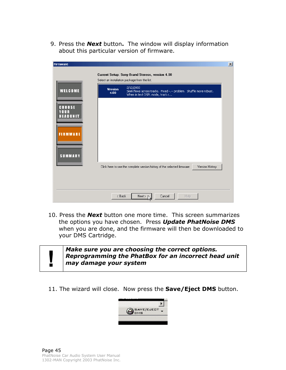 PhatNoise Car Audio System User Manual | Page 45 / 61