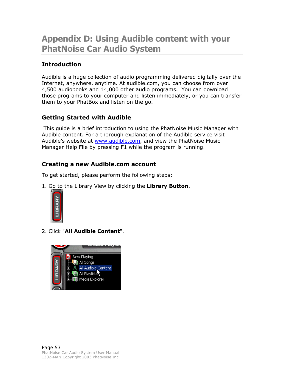 Introduction, Audio system | PhatNoise Car Audio System User Manual | Page 53 / 61