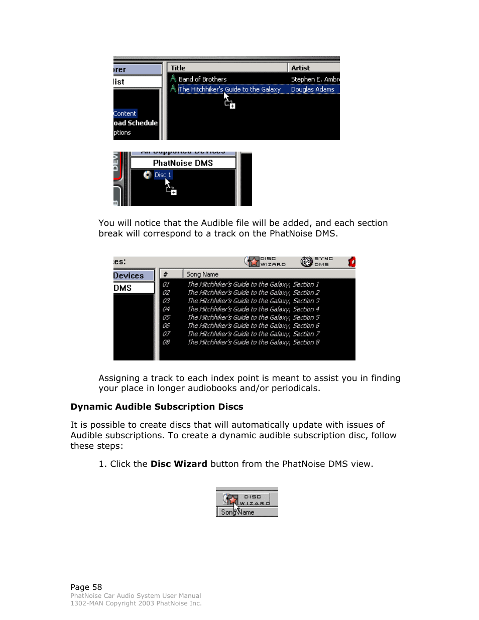 PhatNoise Car Audio System User Manual | Page 58 / 61