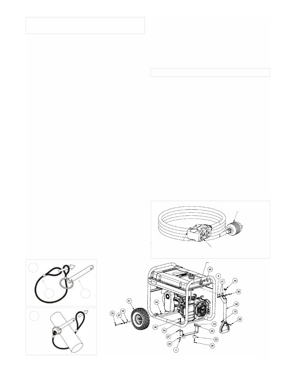 L'installation de kit de transport, Ensemble de cordons | Powermate Black Mac PM0435255 User Manual | Page 5 / 12