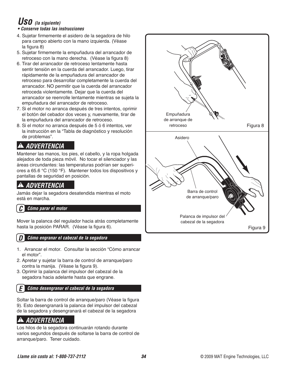 Advertencia | Powermate P-WFT-16022 User Manual | Page 35 / 50