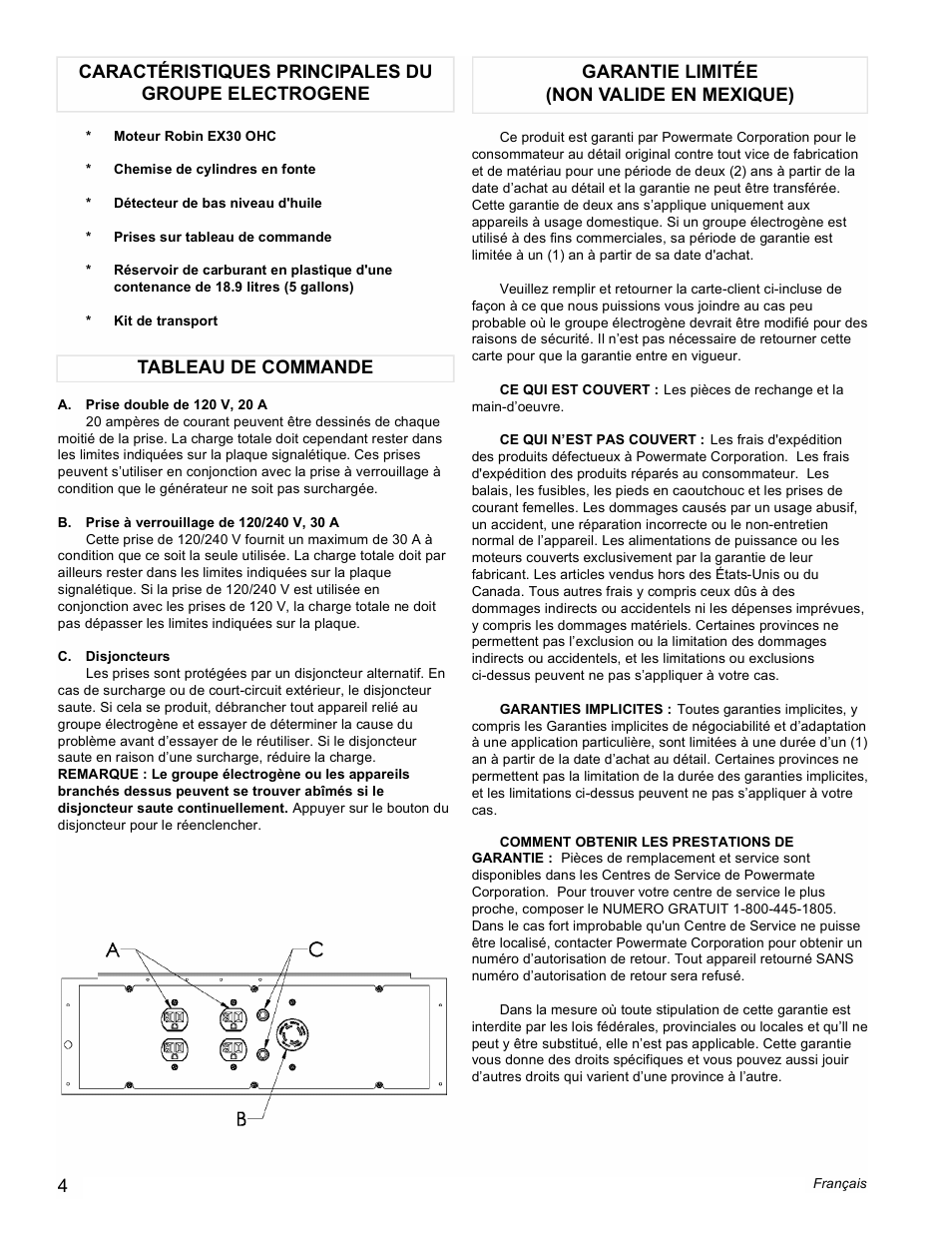 Powermate PM0435250 User Manual | Page 4 / 12