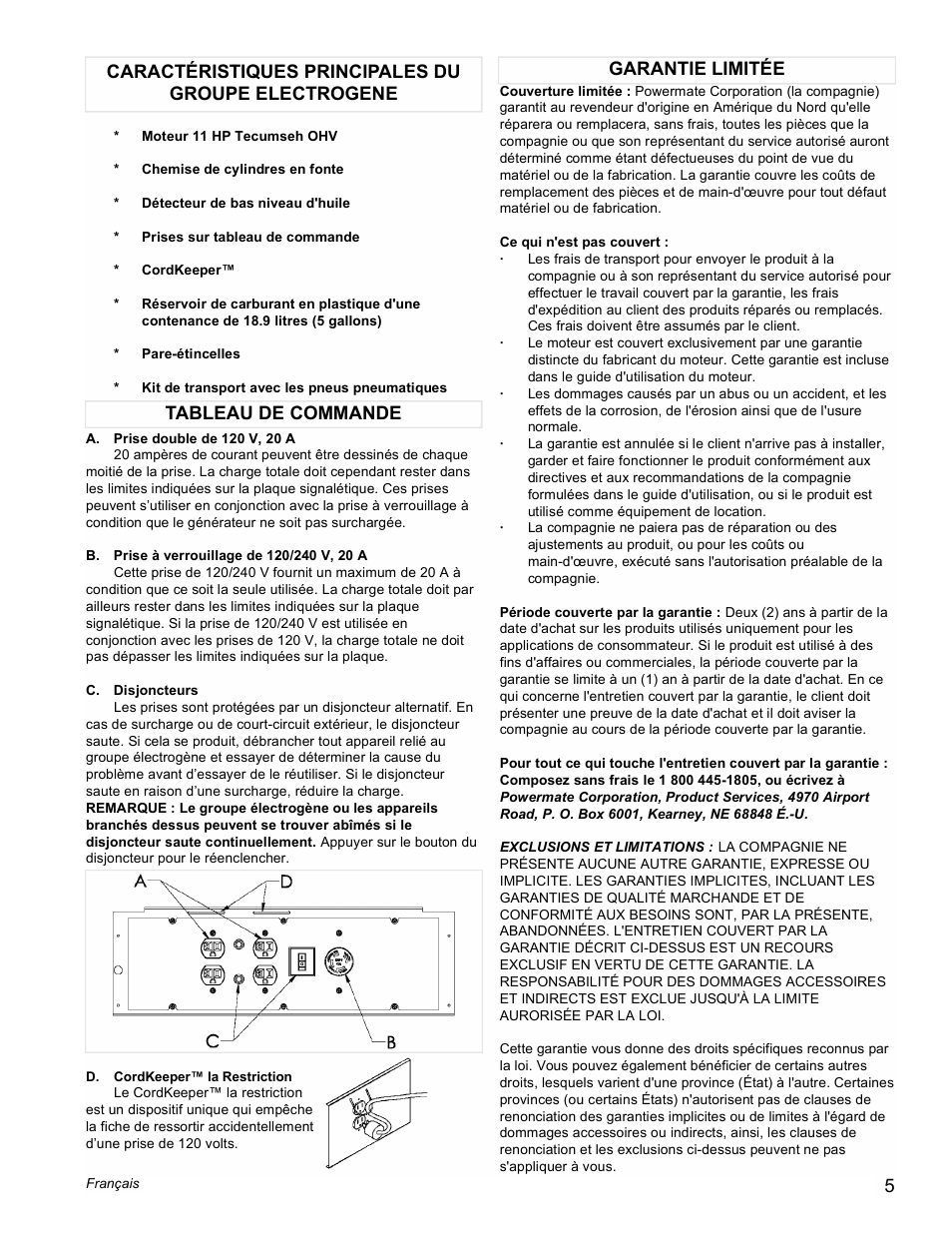 Powermate PMC525500 User Manual | Page 5 / 16