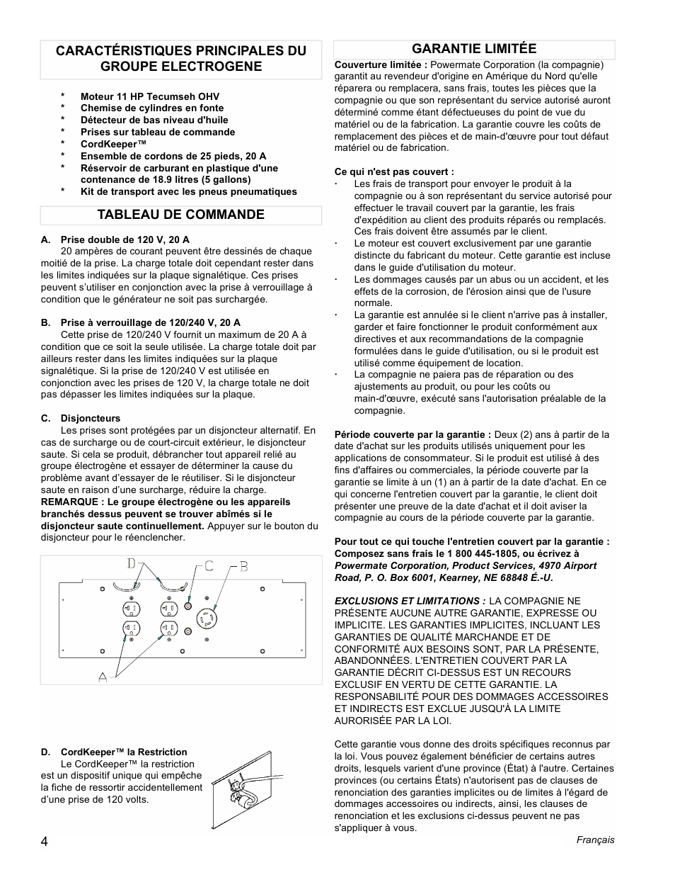 Powermate PM0525501 User Manual | Page 4 / 12