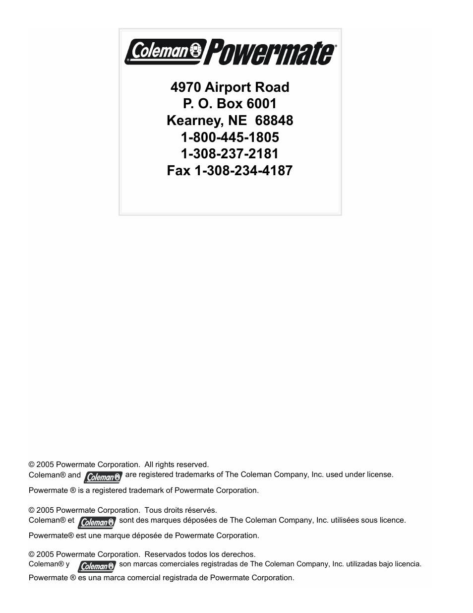 Powermate PM0545001 User Manual | Page 16 / 16