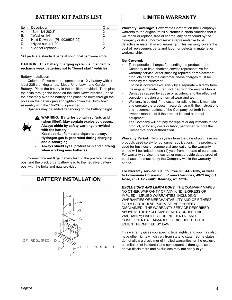 Powermate PM0545001 User Manual | Page 3 / 16