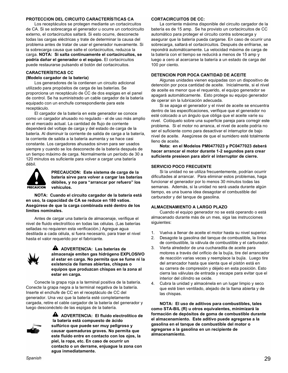 Powermate Vantage Series PC0473503 User Manual | Page 29 / 48