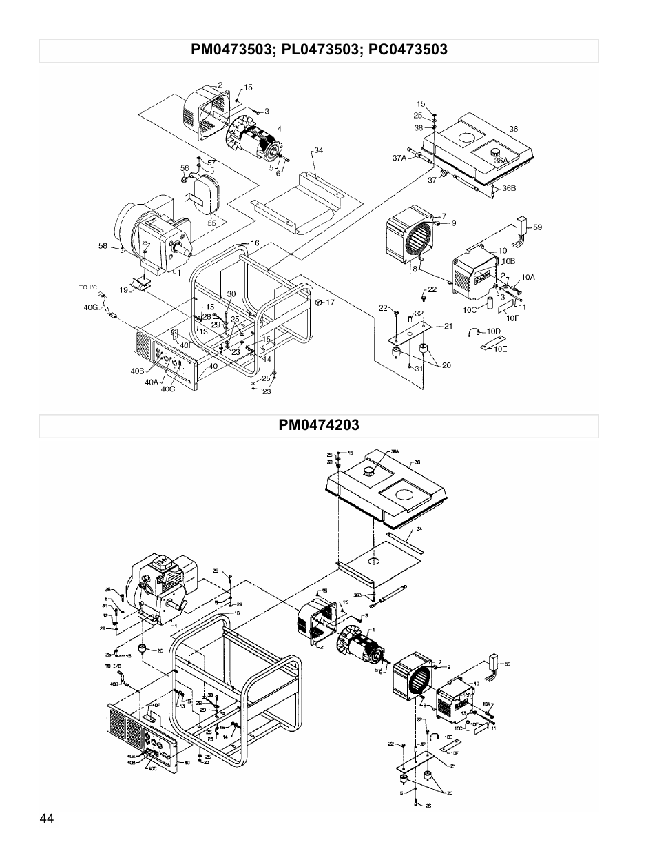 Powermate Vantage Series PC0473503 User Manual | Page 44 / 48