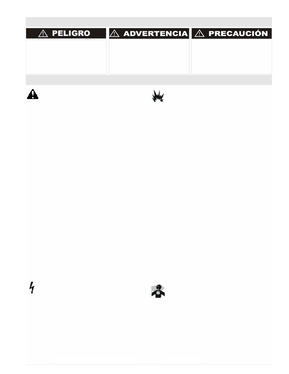 Reglas de seguridad y de funcionamiento | Powermate Proforce PM0103000 User Manual | Page 25 / 40