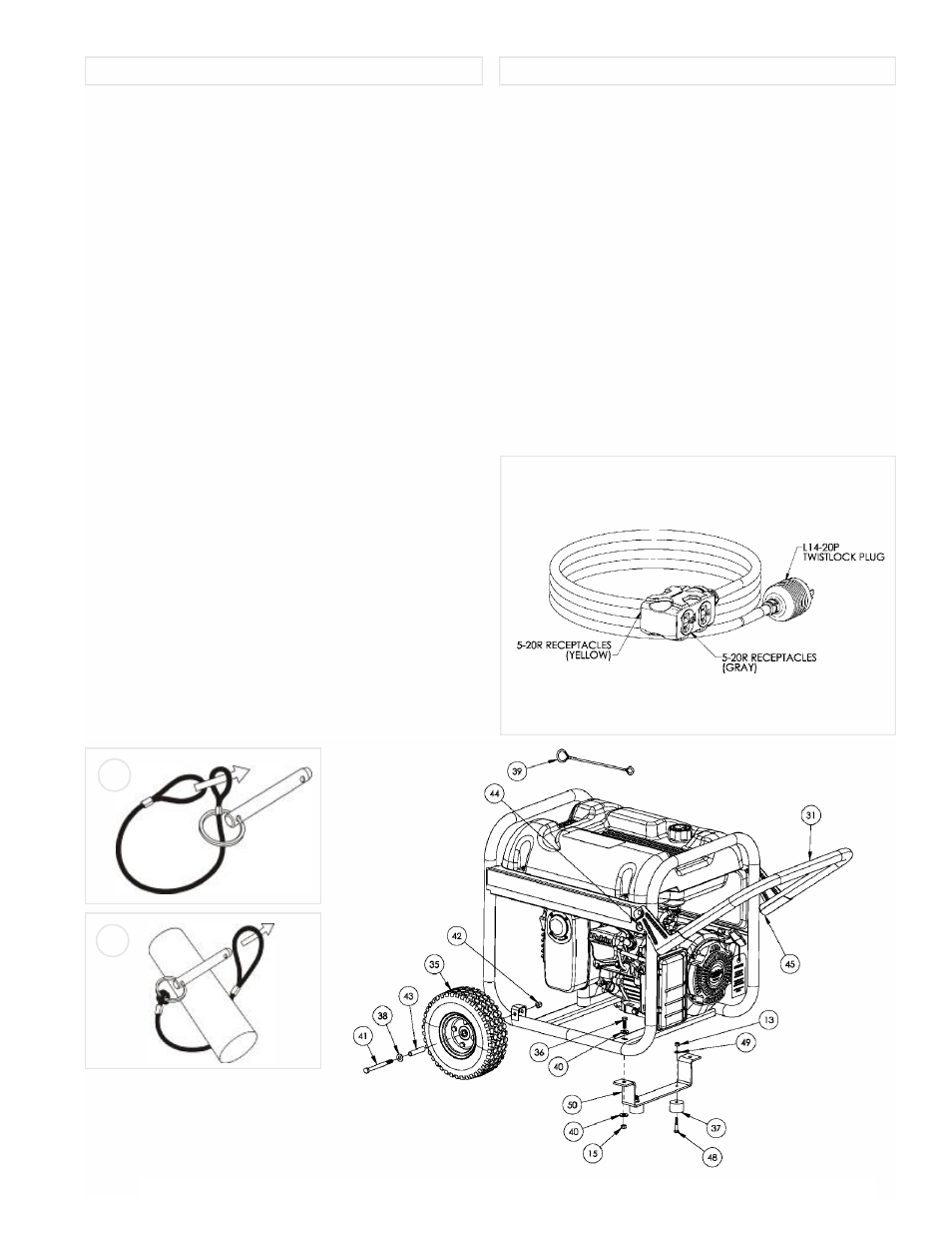 Portability kit installation, 21 cord set | Powermate PM0435001 User Manual | Page 3 / 12