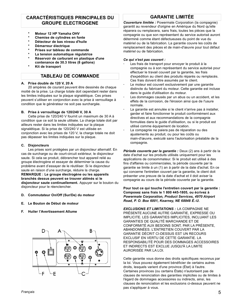 Powermate Black Max PM0676800 User Manual | Page 5 / 16