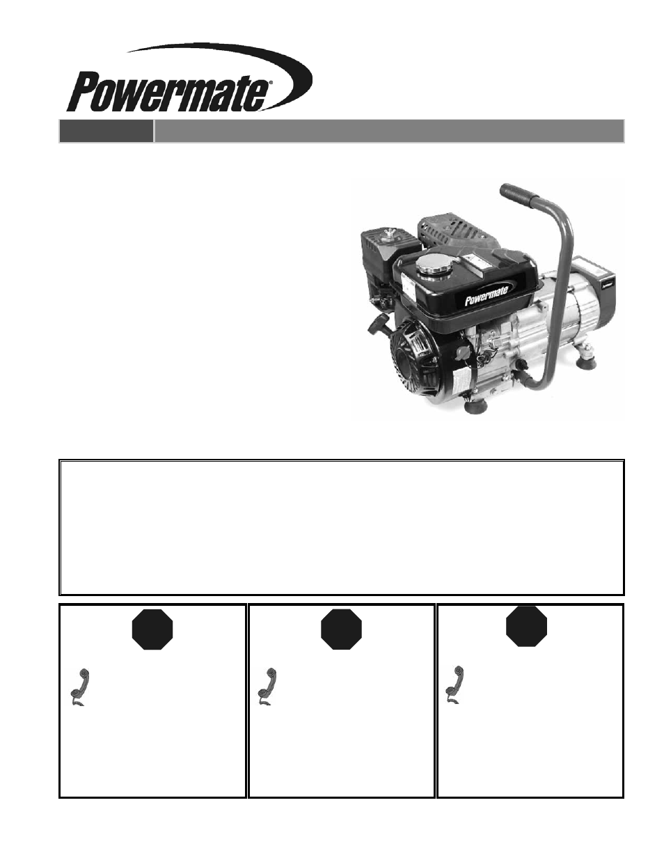 Powermate PM0103002 User Manual | 36 pages