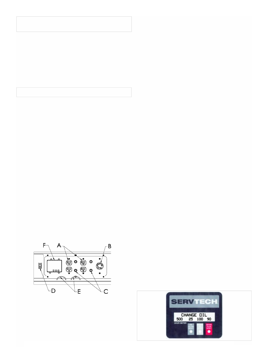 Panel de control, Caracteristicas principales del generador 8 | Powermate PM0497002 User Manual | Page 8 / 16