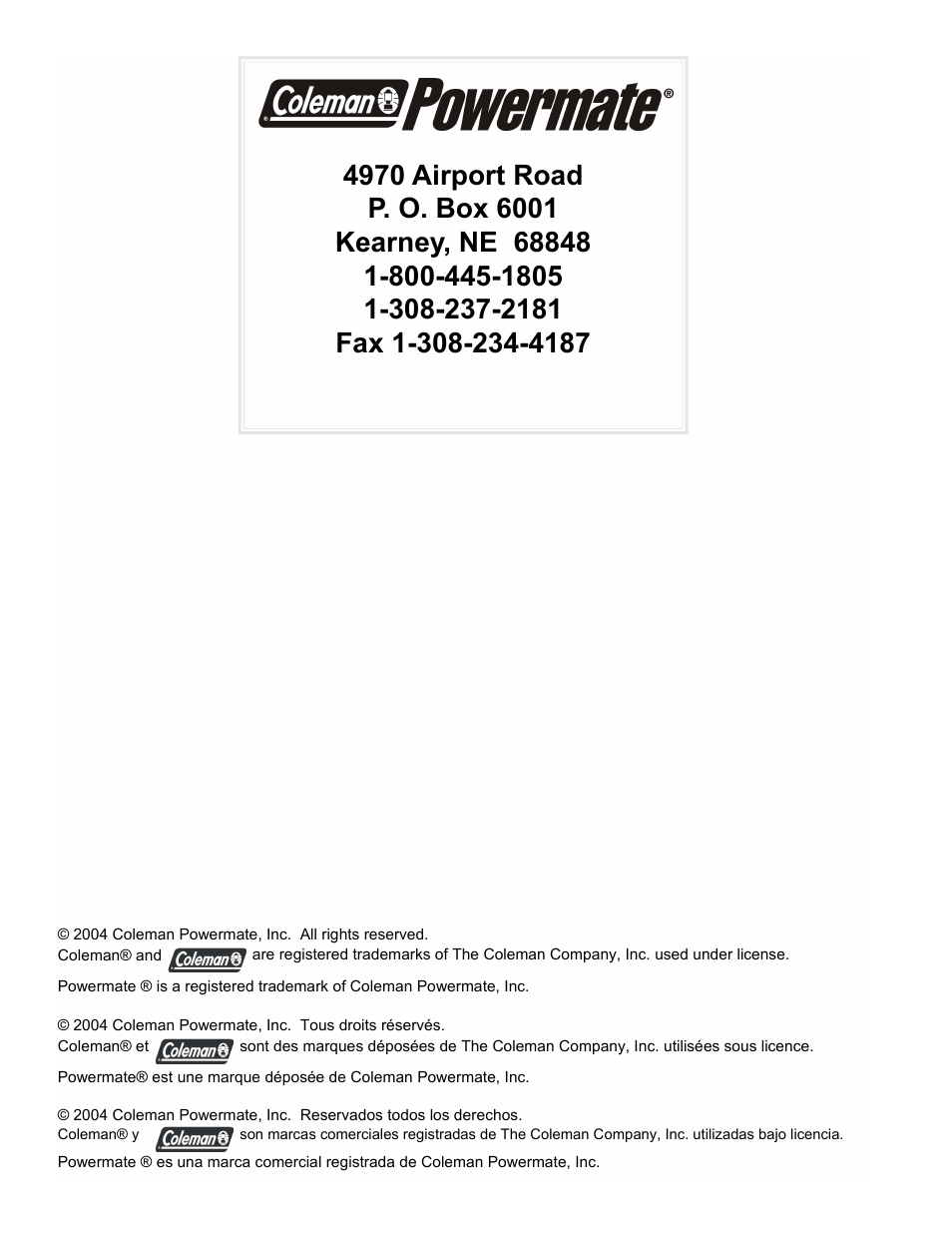 Powermate PM0535000 User Manual | Page 12 / 12