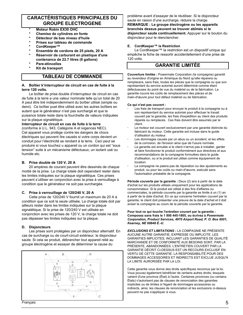 Powermate PMC435001 User Manual | Page 5 / 16