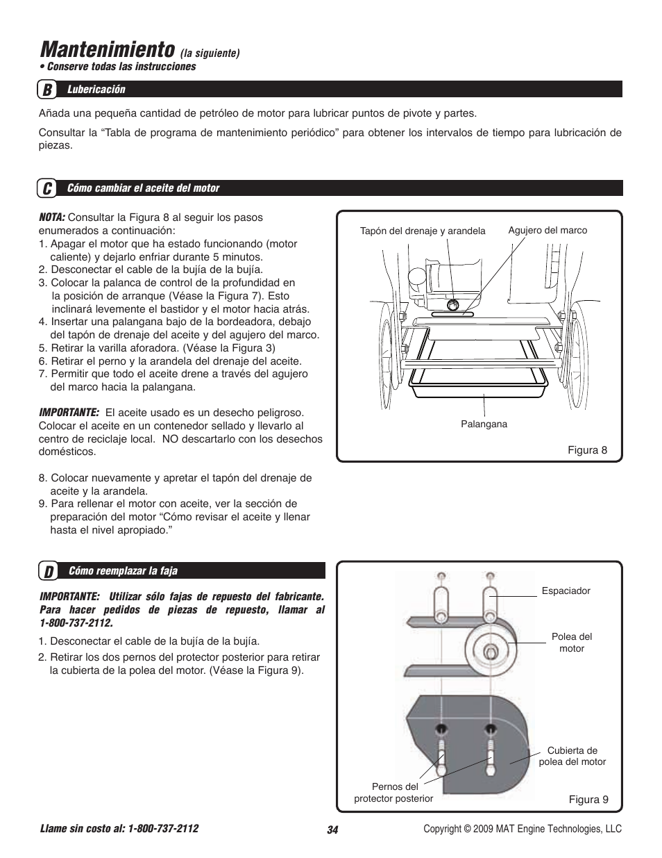 Mantenimiento | Powermate P-WLE-0799-F2N User Manual | Page 35 / 43