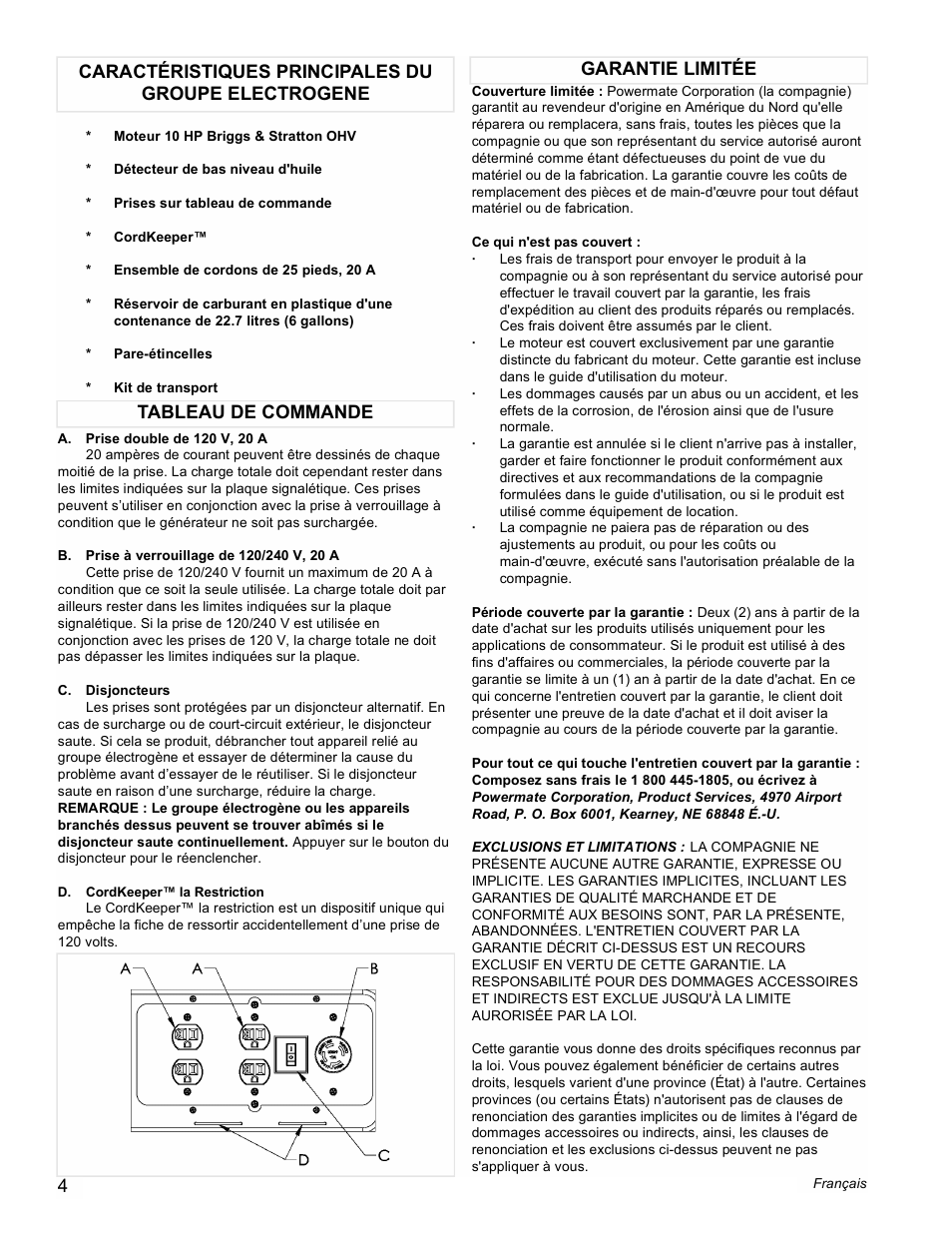 Powermate PL0545008 User Manual | Page 4 / 12