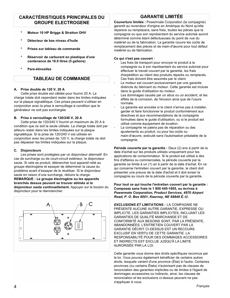 Powermate PMC545004 User Manual | Page 4 / 12