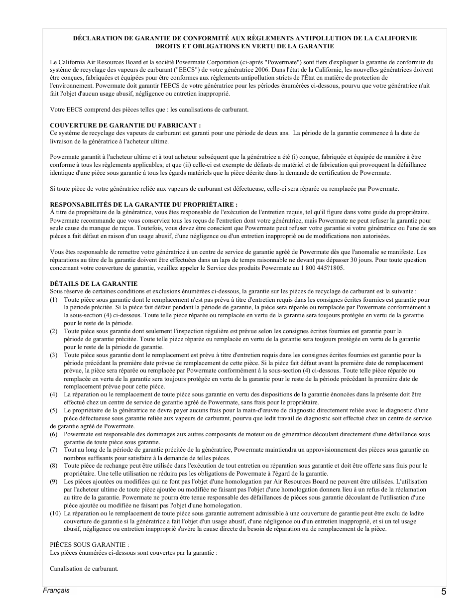 Powermate PMC545004 User Manual | Page 5 / 12