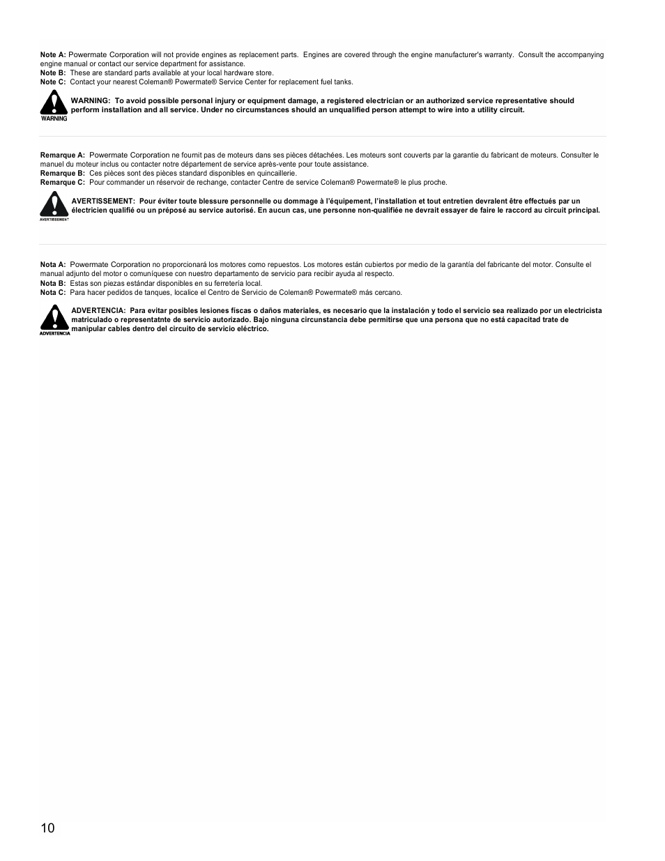 Powermate PM0435000 User Manual | Page 10 / 12