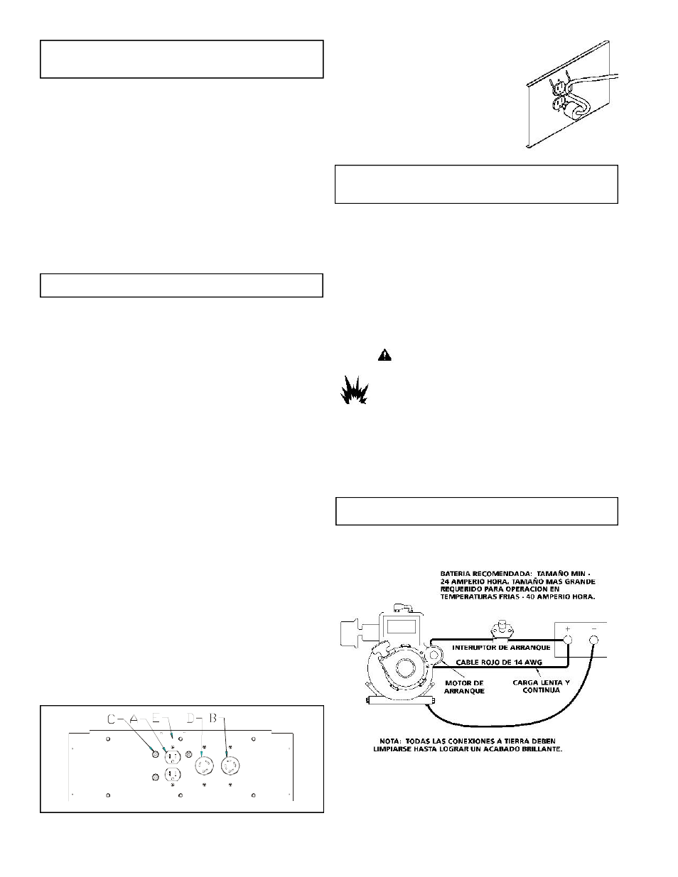 Panel de control, Caracteristicas principales del generador | Powermate Premium Plus 5000 PM0505622.18 User Manual | Page 6 / 12