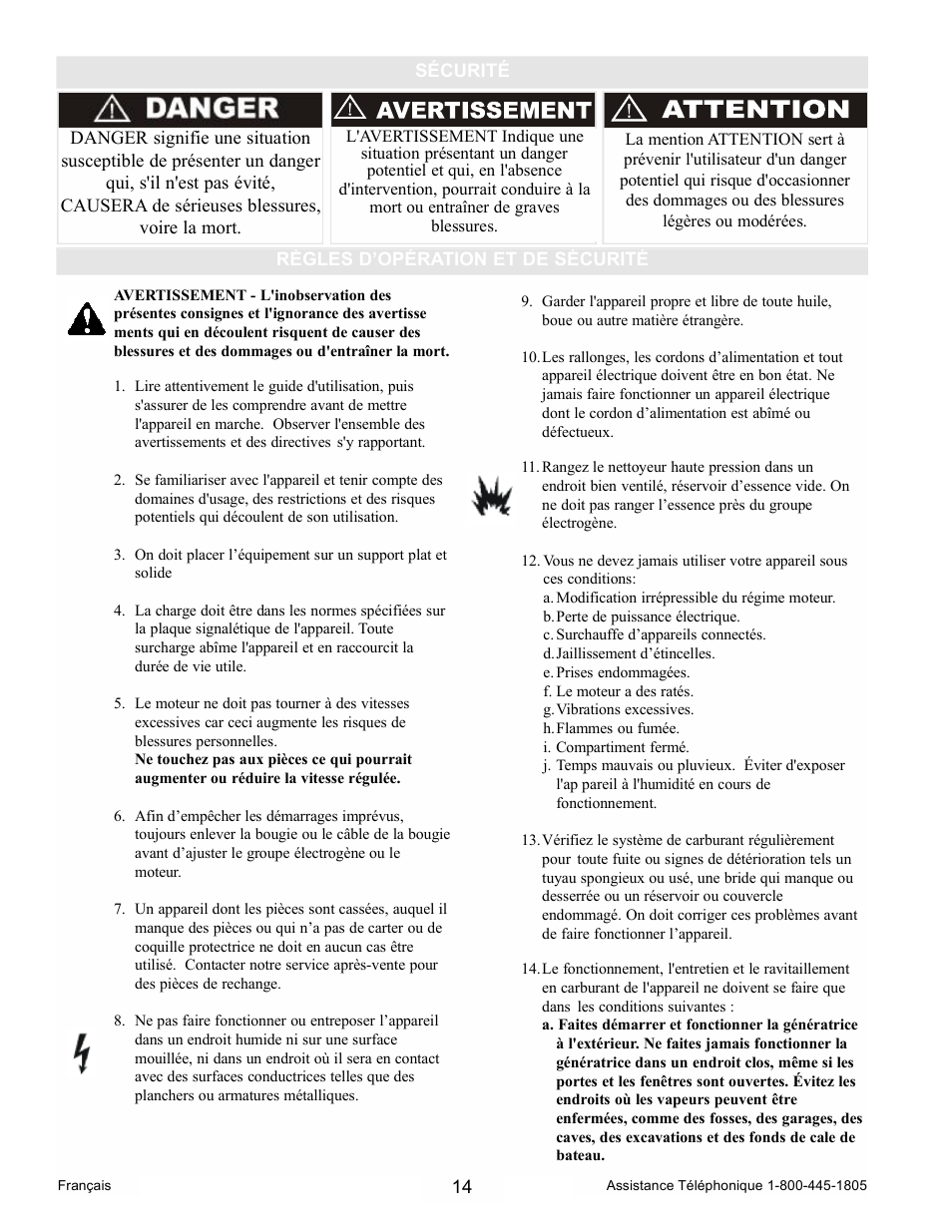 Powermate PM0105000 User Manual | Page 14 / 40