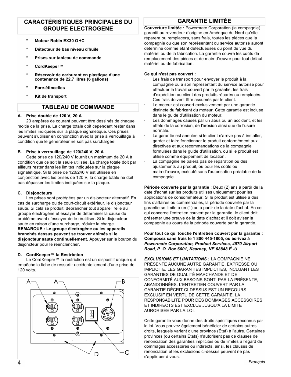 Powermate PMC435003 User Manual | Page 4 / 12