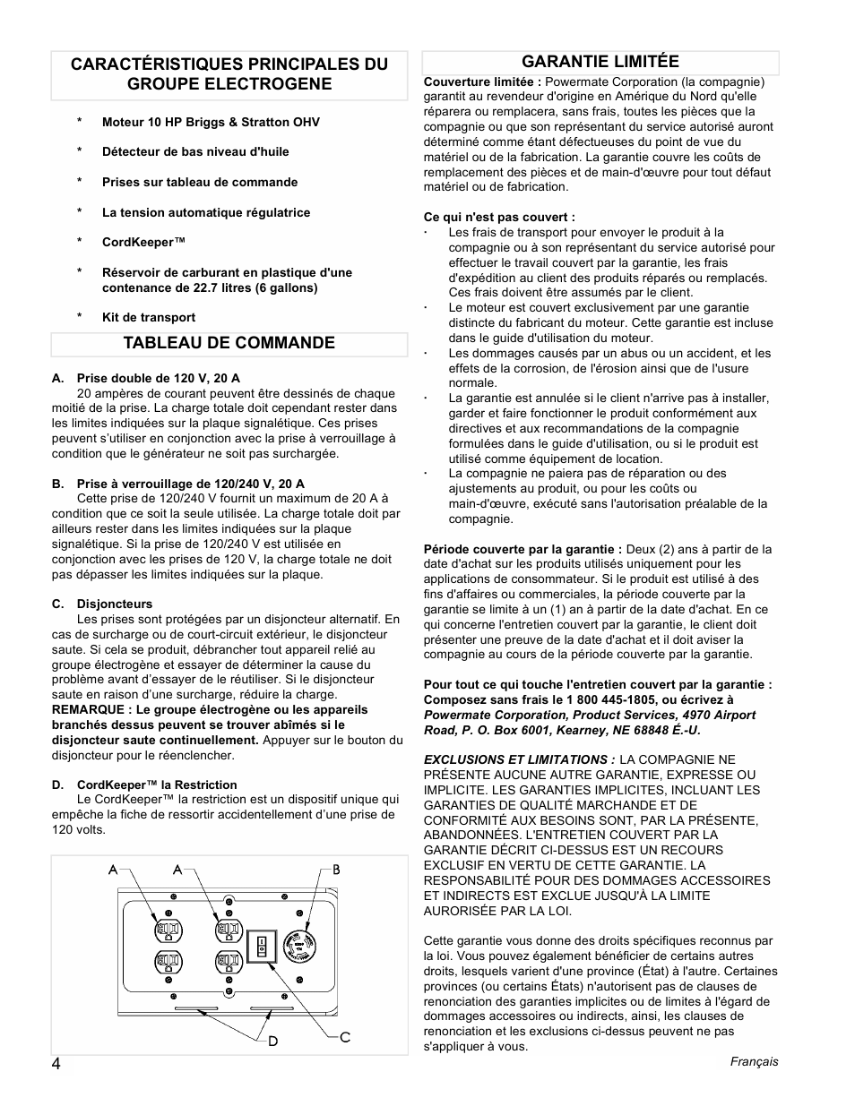Powermate PC0545009 User Manual | Page 4 / 12