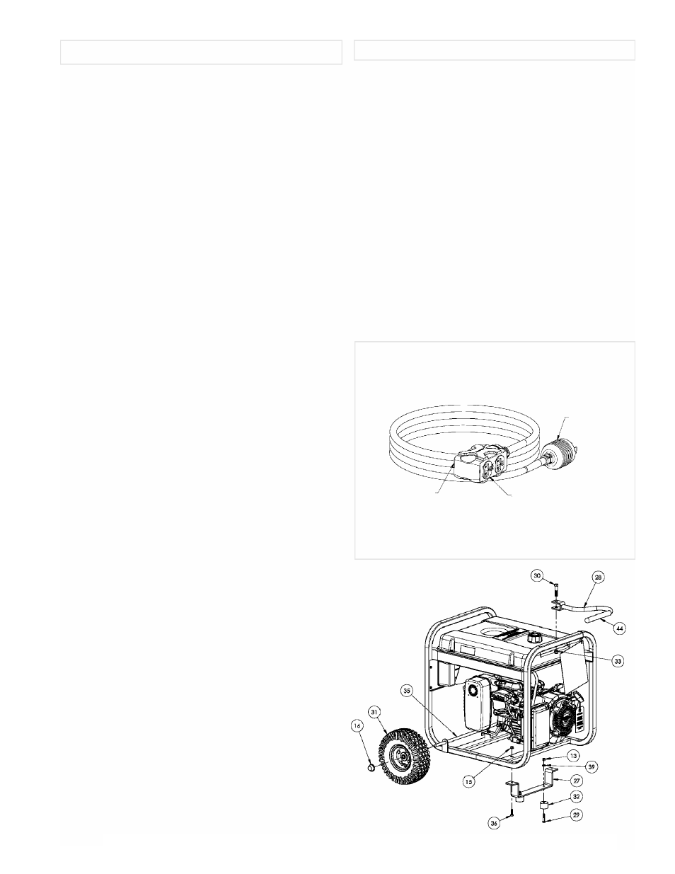 Instalacion del juego de transport juego de cordón | Powermate PM0435253 User Manual | Page 7 / 12