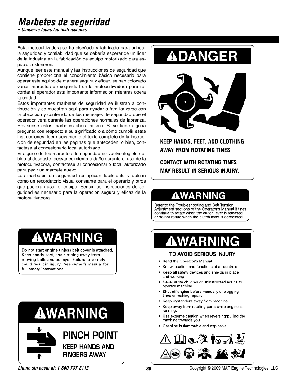 Marbetes de seguridad | Powermate P-FTT-160MD User Manual | Page 31 / 48