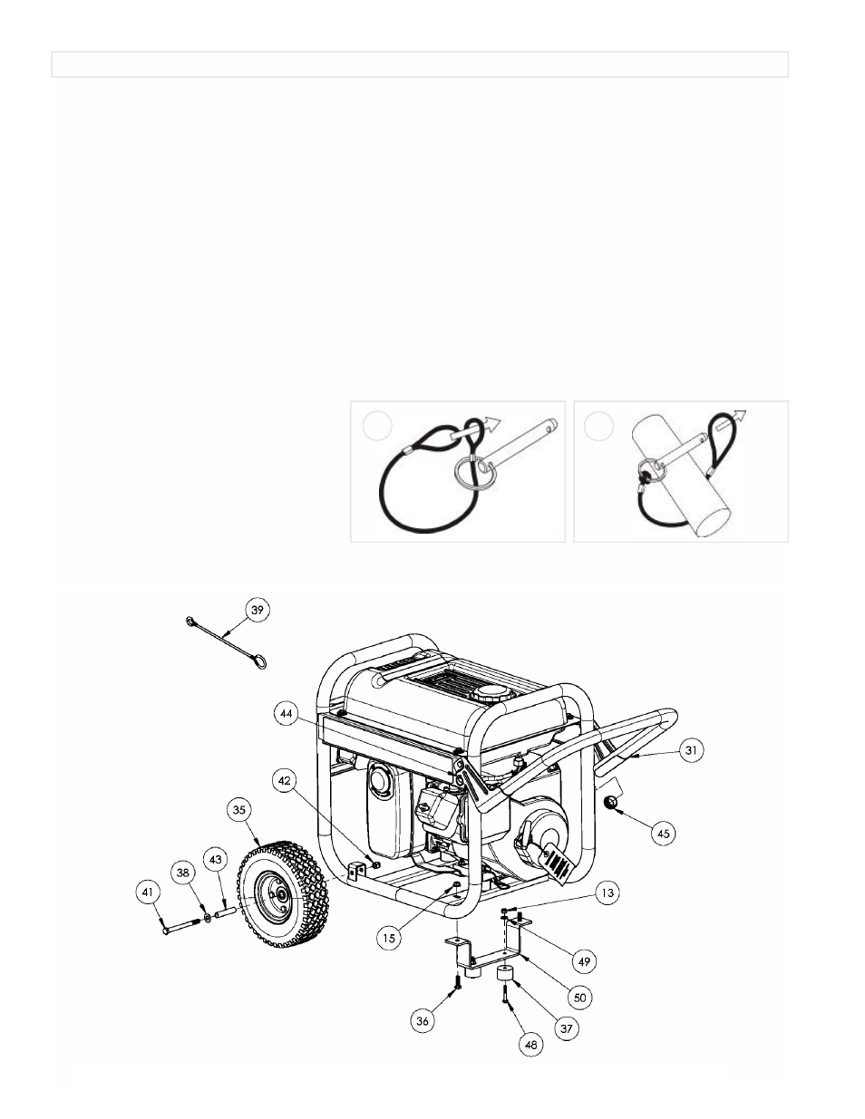 L'installation de kit de transport 2 1 | Powermate PMC543250 User Manual | Page 6 / 16