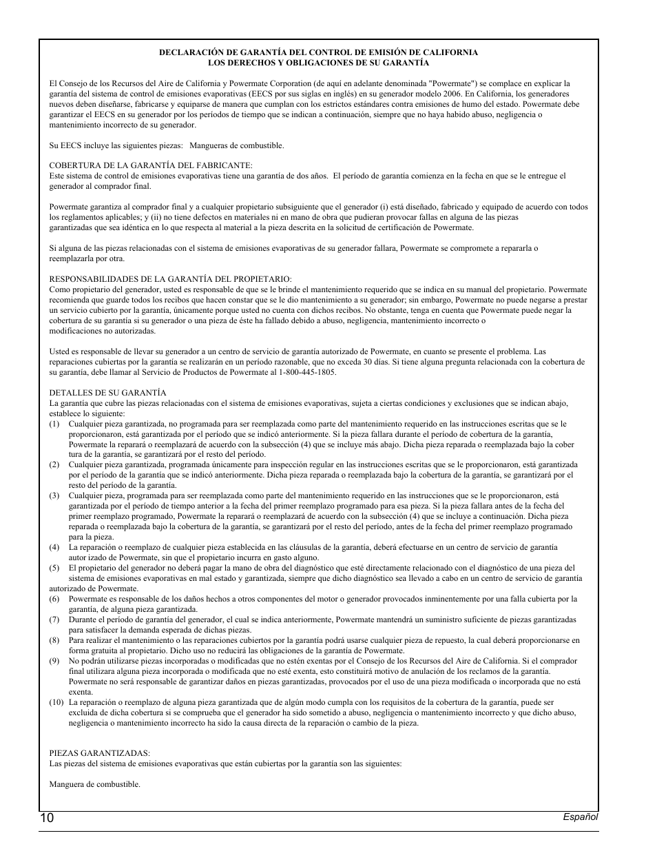 Powermate PMC435251 User Manual | Page 10 / 16