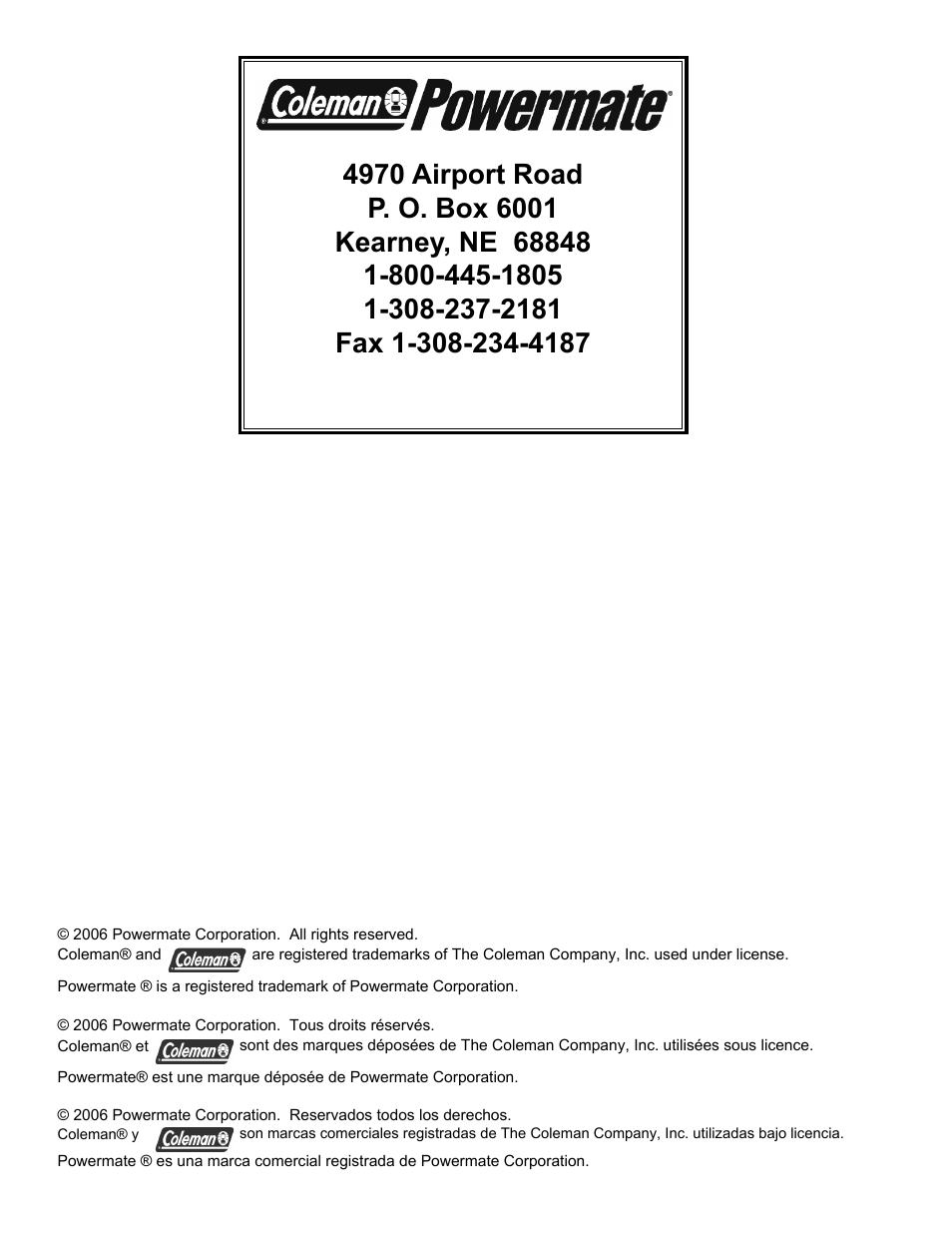 Powermate PMC435251 User Manual | Page 16 / 16