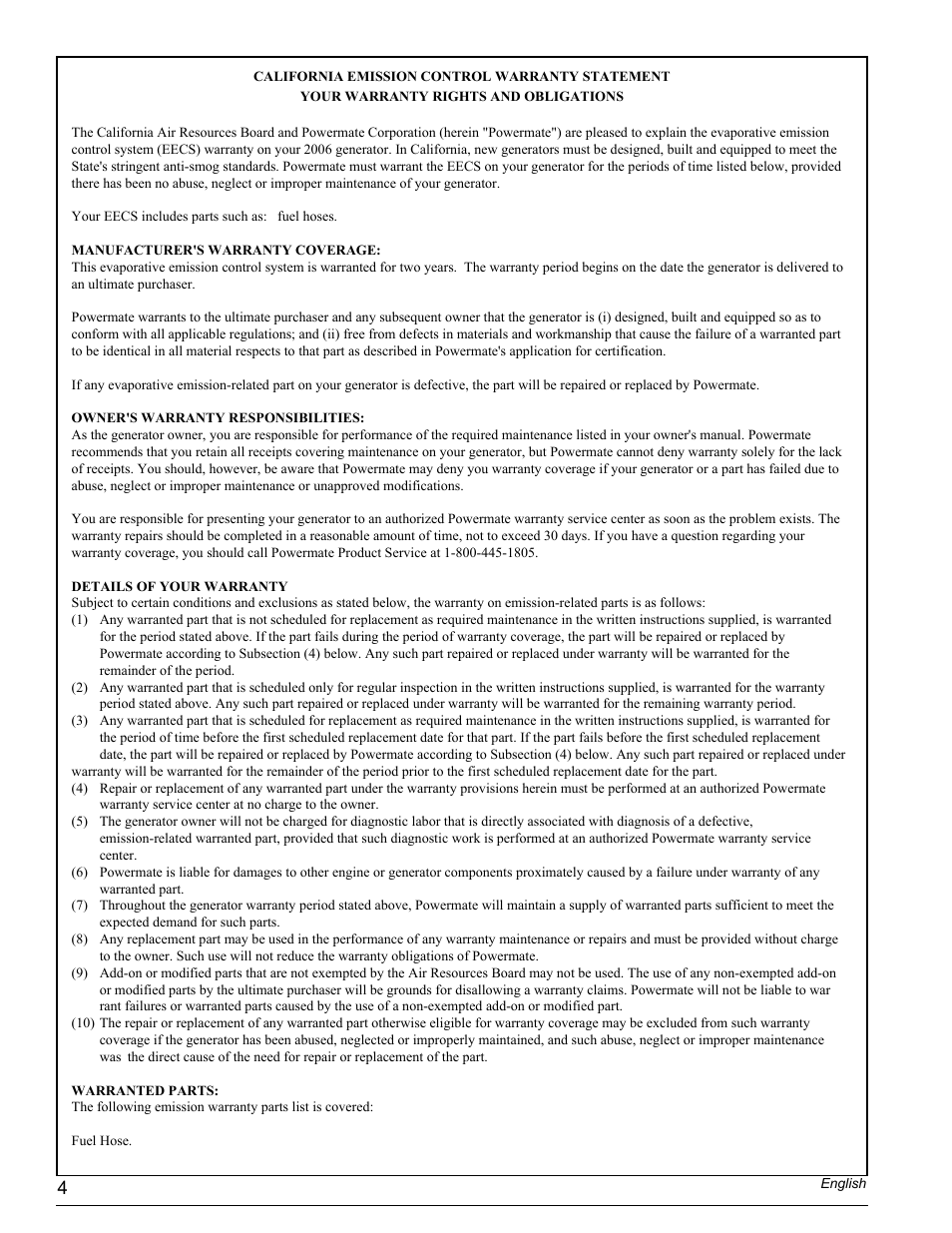 Powermate PMC435251 User Manual | Page 4 / 16