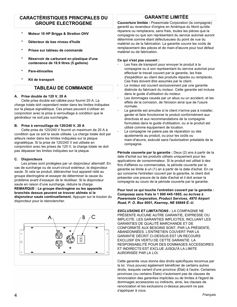 Powermate PMC545006 User Manual | Page 4 / 12