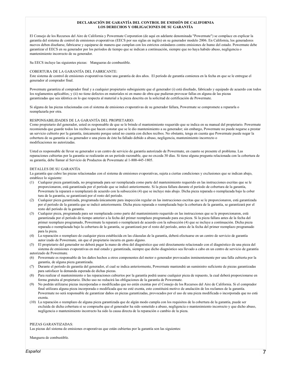 Powermate PMC545006 User Manual | Page 7 / 12