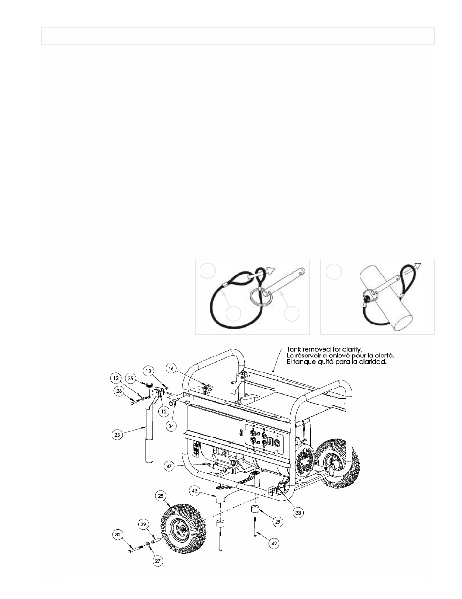 Portability kit installation | Powermate PMC496750 User Manual | Page 3 / 16