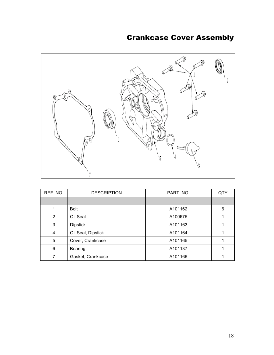 Crankcase cover assembly | Powermate P-WLE-1639-[E] User Manual | Page 19 / 35