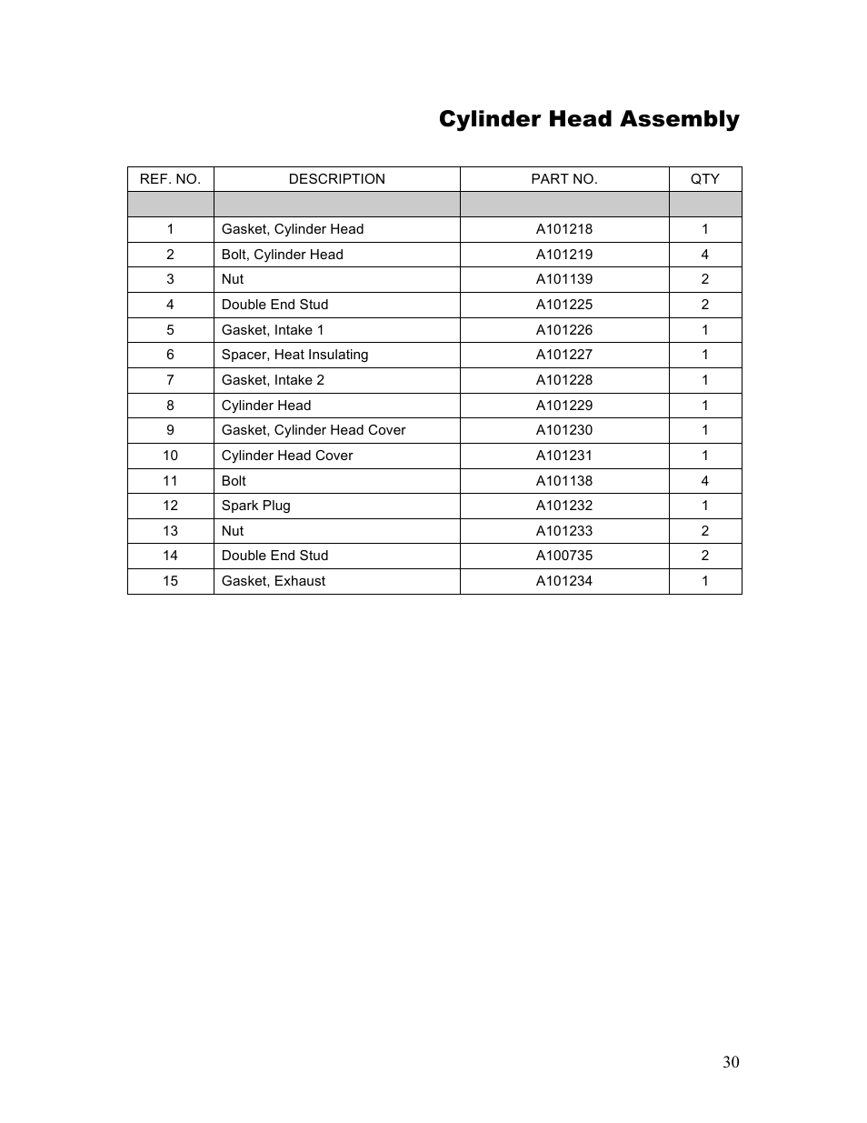 Cylinder head assembly | Powermate P-WLE-1639-[E] User Manual | Page 31 / 35