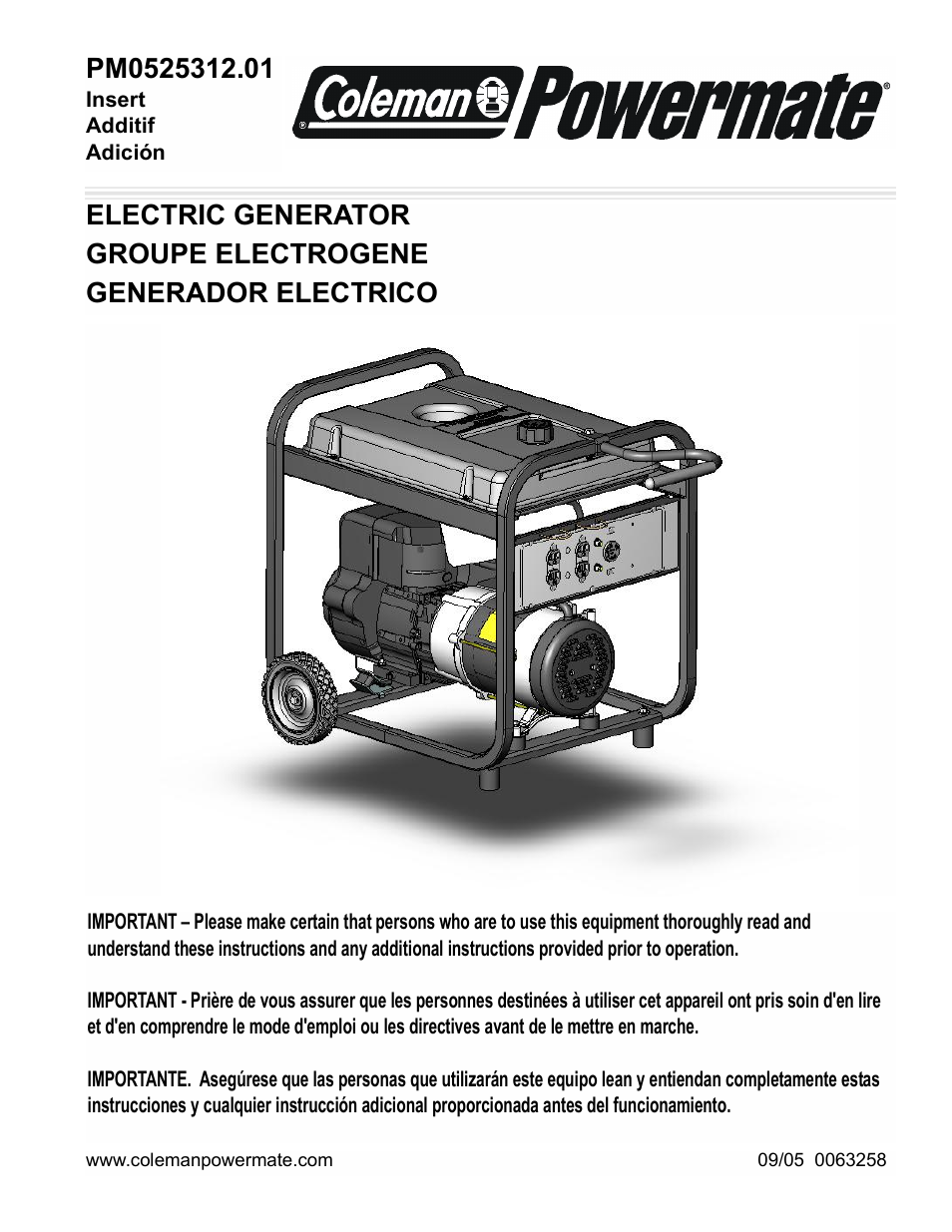 Powermate PM0525312.01 User Manual | 12 pages