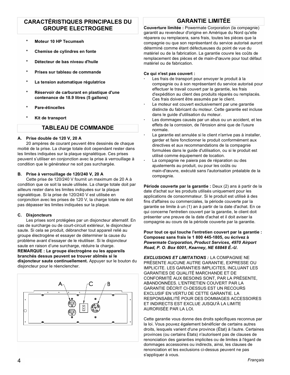 Powermate PC0525305 User Manual | Page 4 / 12