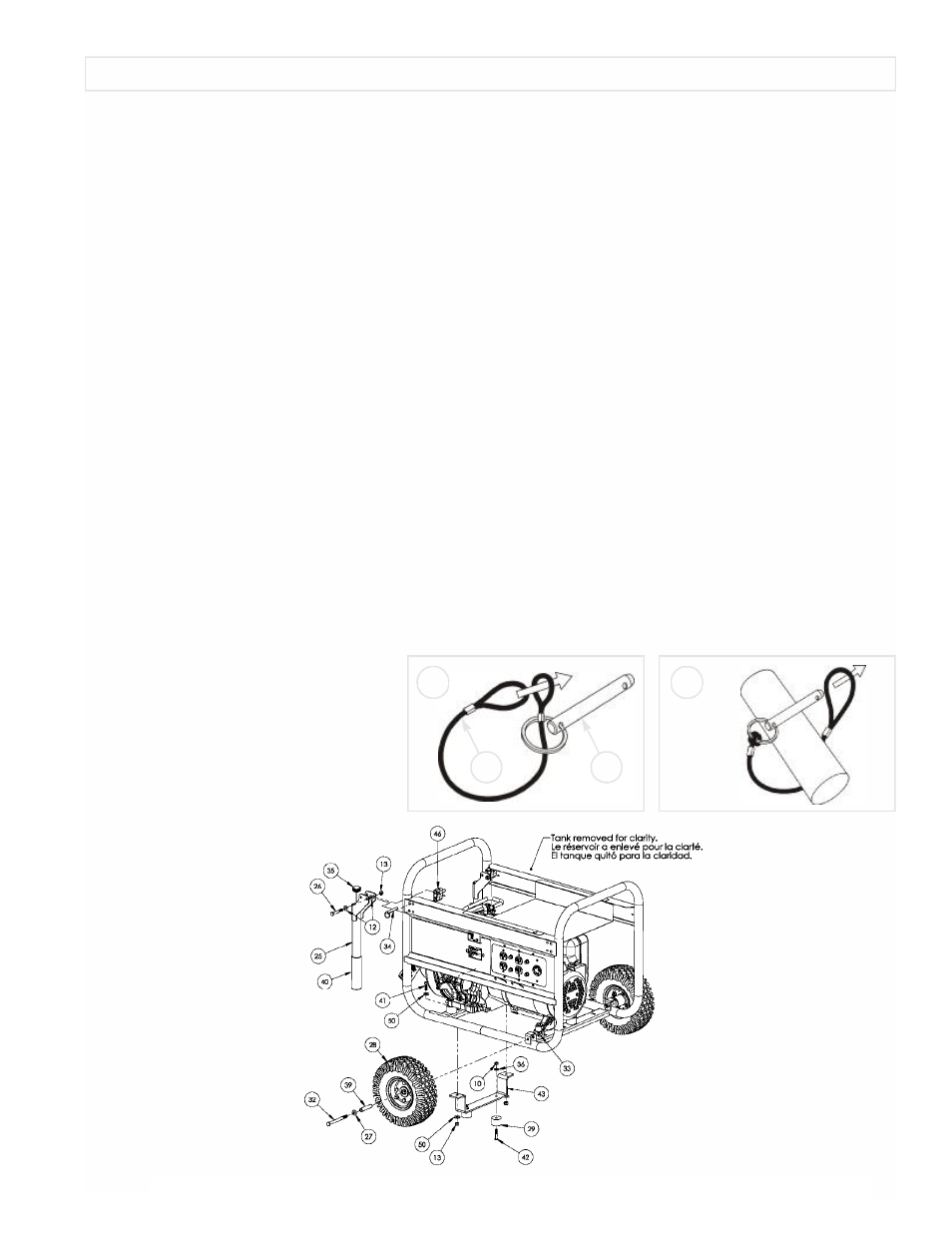 L'installation de kit de transport | Powermate PM0106001 User Manual | Page 7 / 20