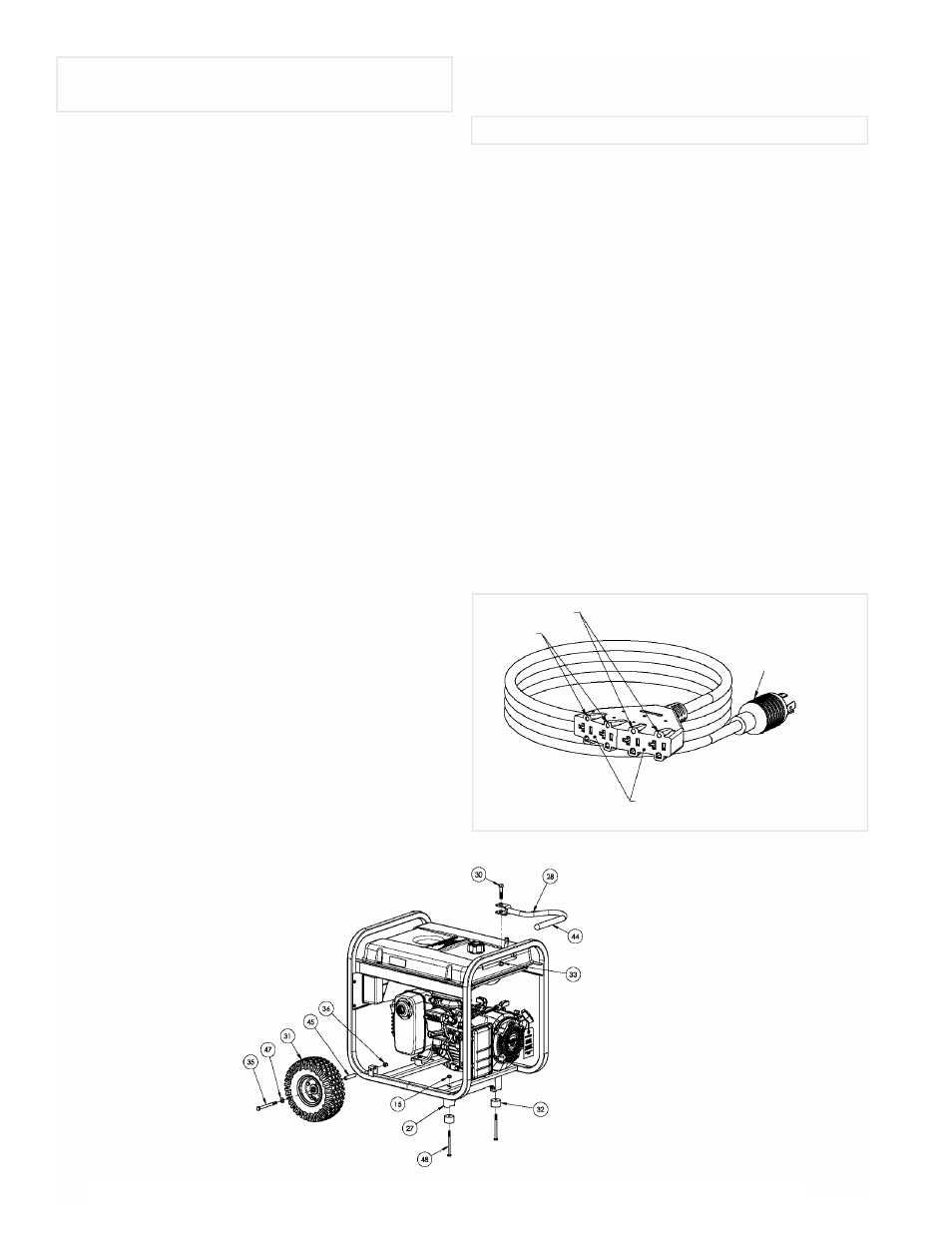 L'installation de kit de transport, Ensemble de cordons | Powermate Black Max PMC435252 User Manual | Page 6 / 16