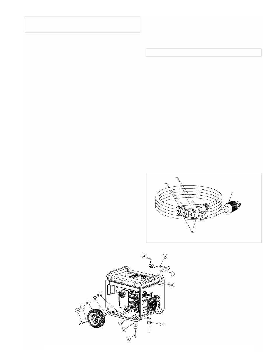 Instalacion del juego de transport, Juego de cordón | Powermate Black Max PMC435252 User Manual | Page 9 / 16
