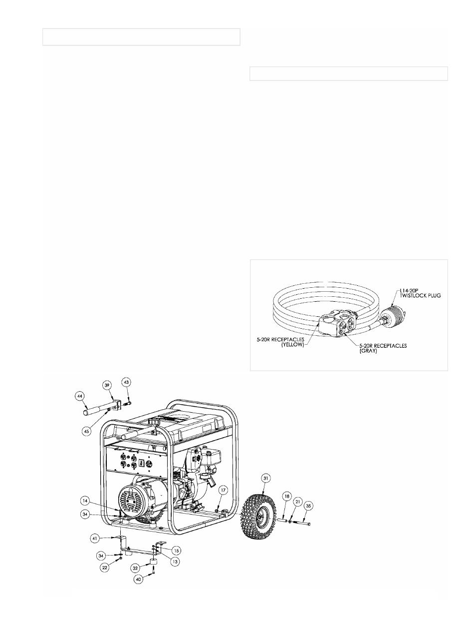 Portability kit installation, Cord set | Powermate PMC525502 User Manual | Page 3 / 16