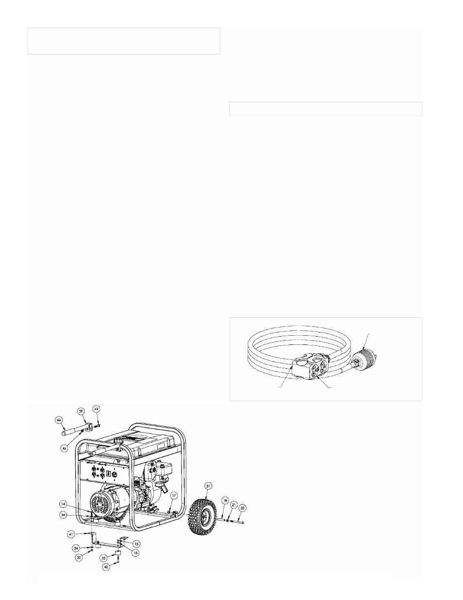 L'installation de kit de transport, Ensemble de cordons | Powermate PMC525502 User Manual | Page 6 / 16