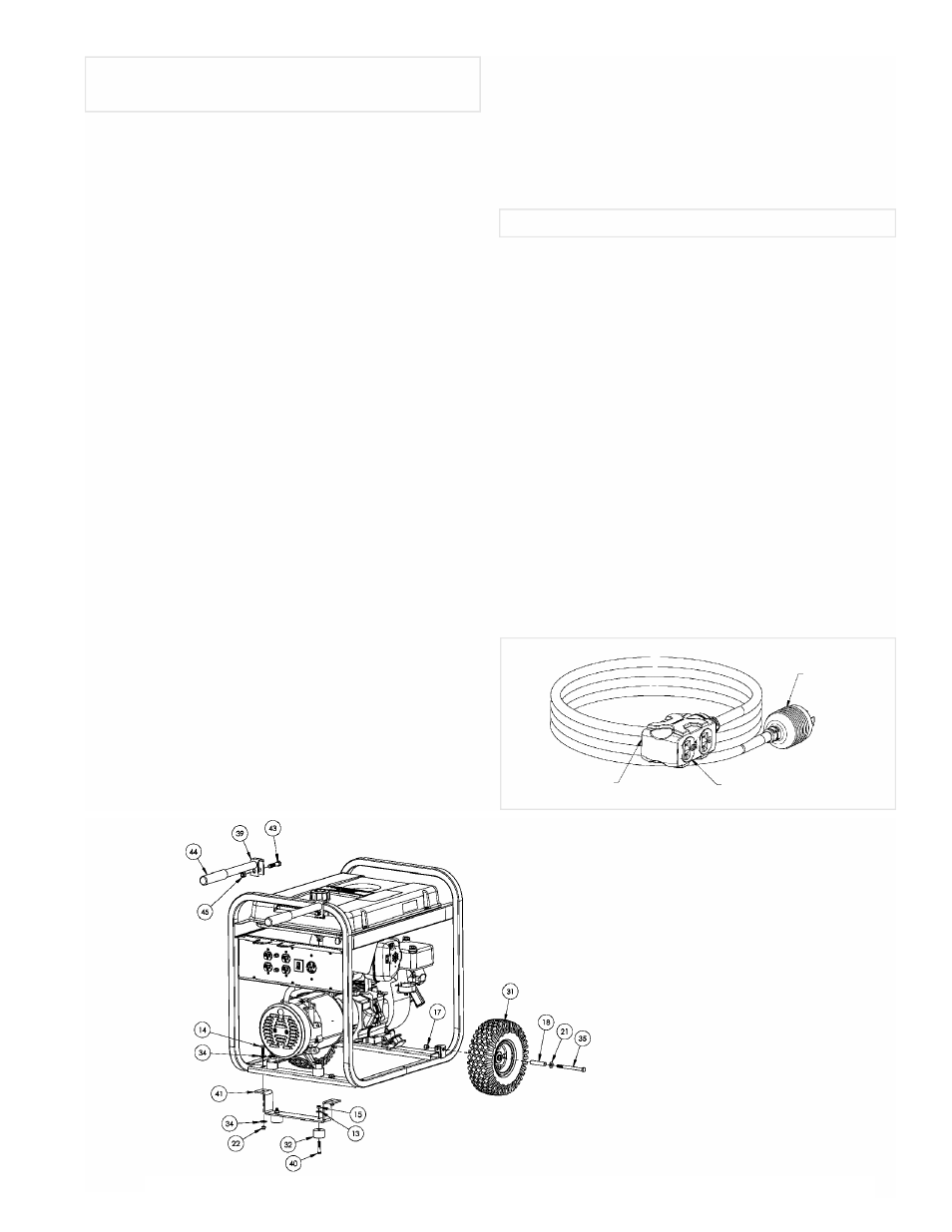 Instalacion del juego de transport, Juego de cordón | Powermate PMC525502 User Manual | Page 9 / 16